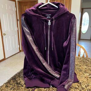 PURPLE SIZE MEDIUM WOMAN'S CALVIN KLEIN TRACK/JOGGING SUIT